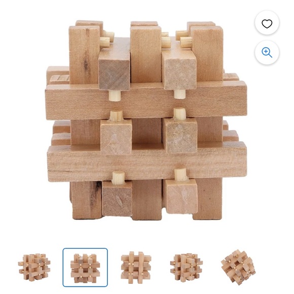 2/$20 -- Unbranded | Wooden 3-Dimensional Star Puzzle | EUC - Picture 7 of 10